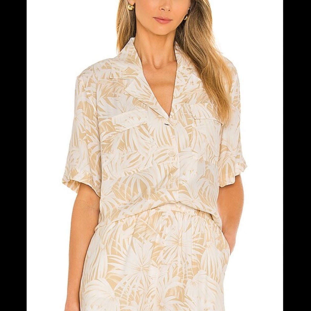 Anine Bing Austin top, Hawaiian print size Small